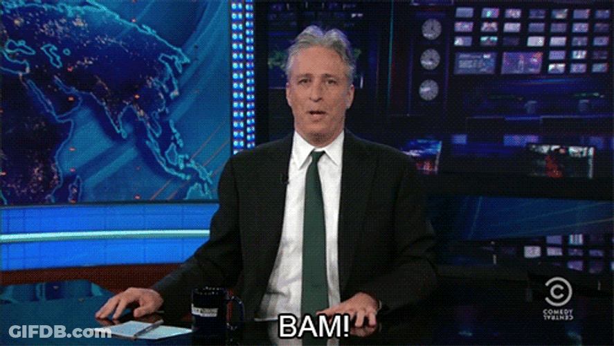 Bam Ecstatic John Stewart GIF