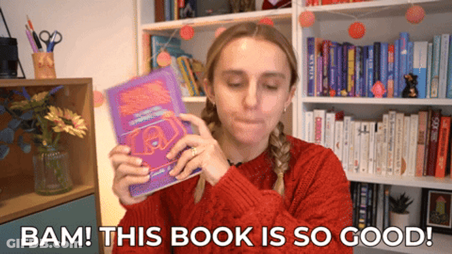 Bam Excited Book Lover GIF