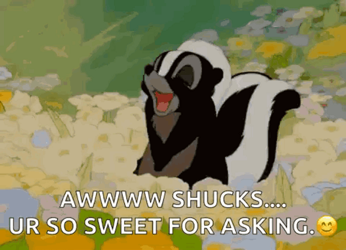 Bambi Awww Shucks Youre So Sweet GIF
