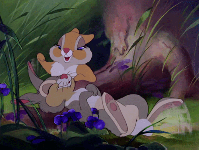 Bambi Bunnies Cuddling GIF