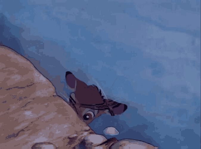 Bambi Curious Peek GIF