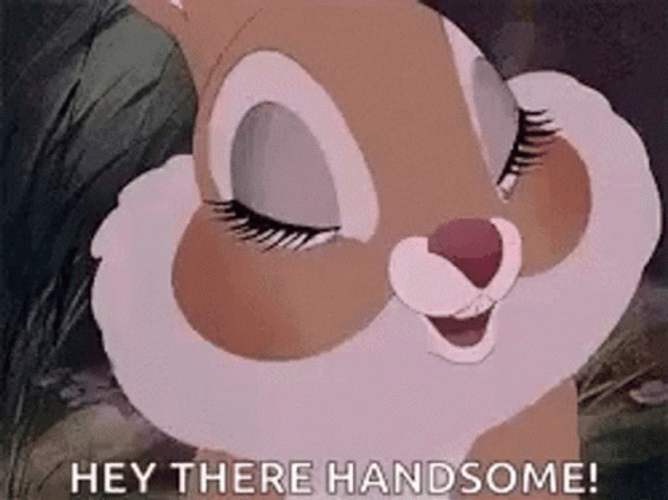 Bambi Movie Perri Squirrel Hey There Handsome GIF