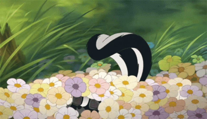 Bambi's Flower Hiding GIF