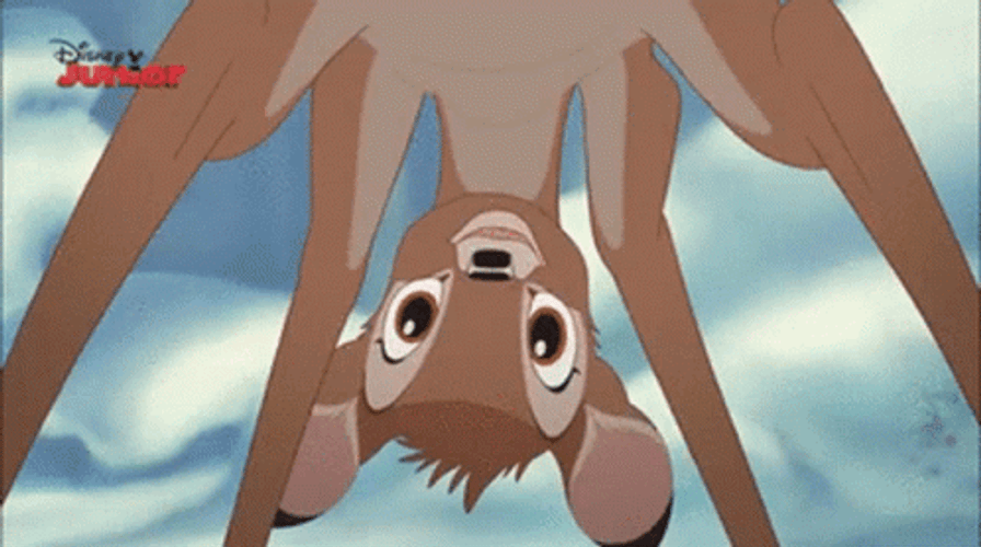 Bambi Upside Down Peek GIF
