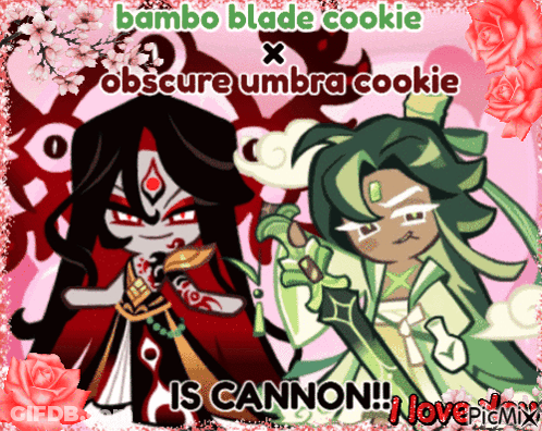 Bambo Blade Cookie And Umbra Cookie Love GIF