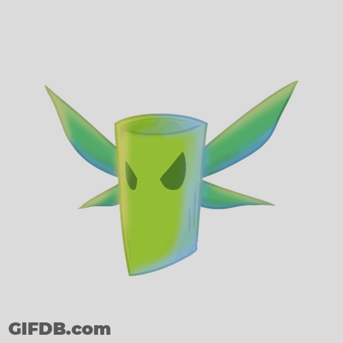 Bamboo Butterfly Flying GIF