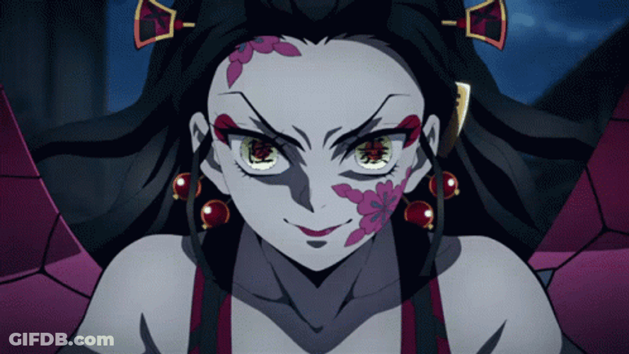 Bamboo Gagged Nezuko Vs Daki Demon Slayer GIF