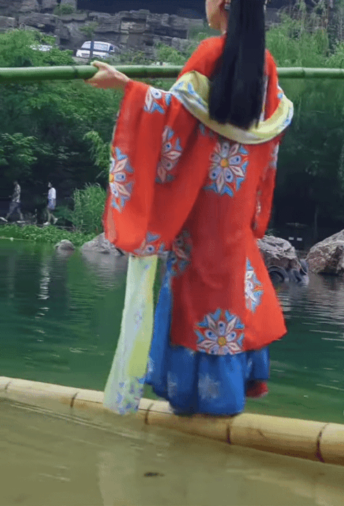 Bamboo River Stunt GIF