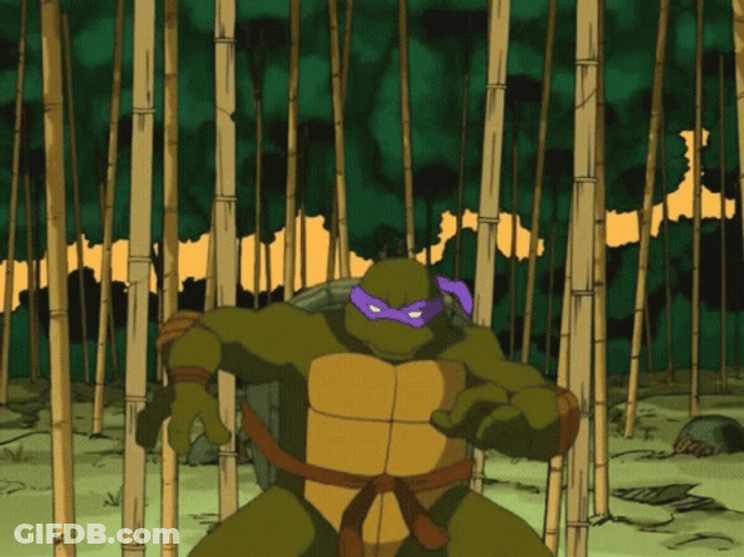 Bamboo Teenage Mutant Ninja Turtles GIF