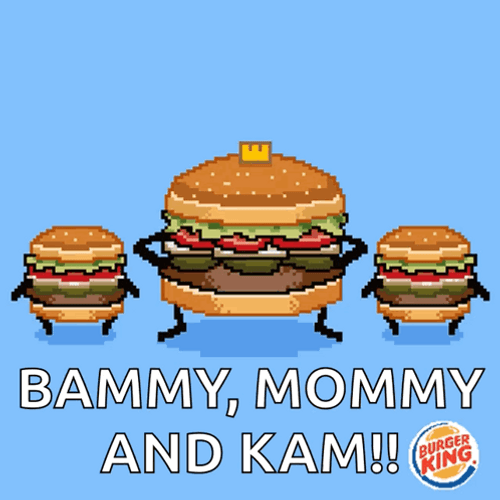Bammy Mommy And Kam Burger Whopper GIF