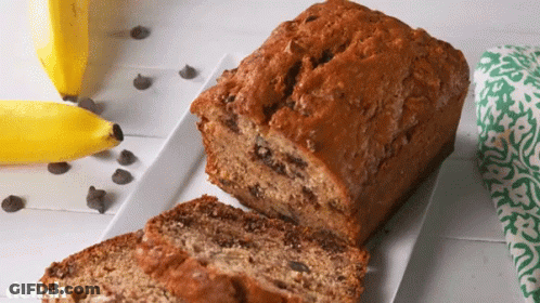Banana Bread With Chocolate Chips GIF