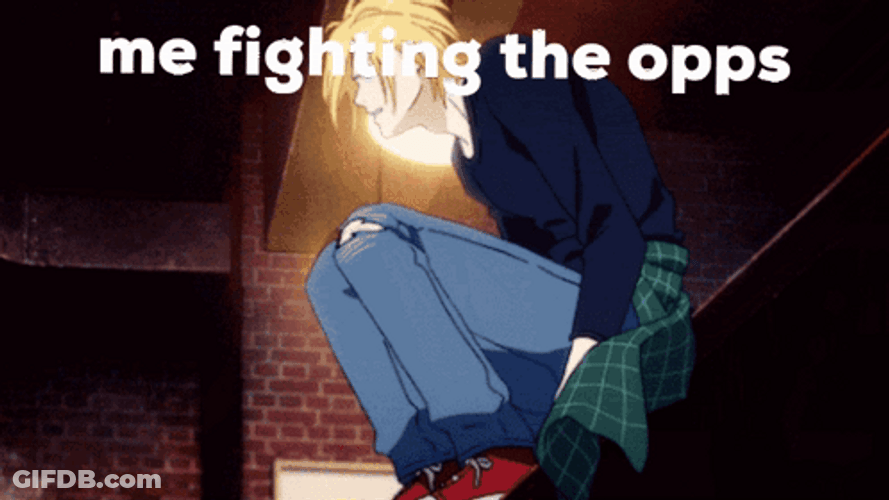 Banana Fish Opps Fight GIF