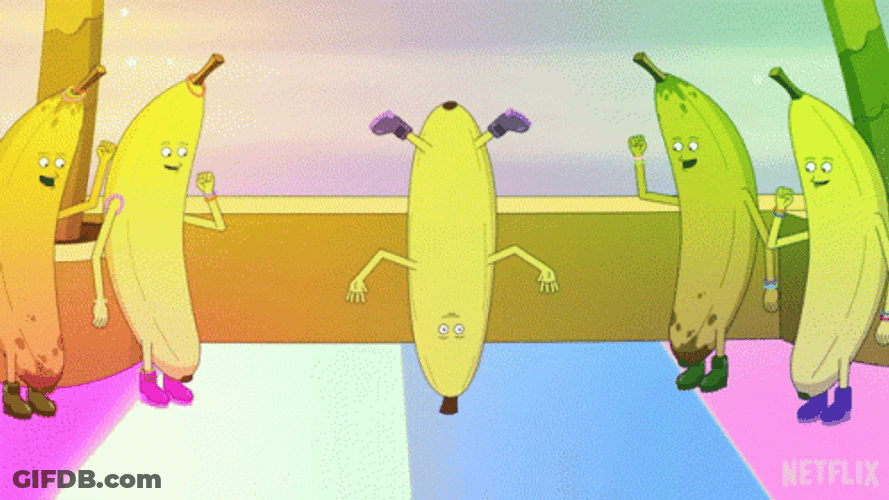 Banana Head Stand Meme GIF