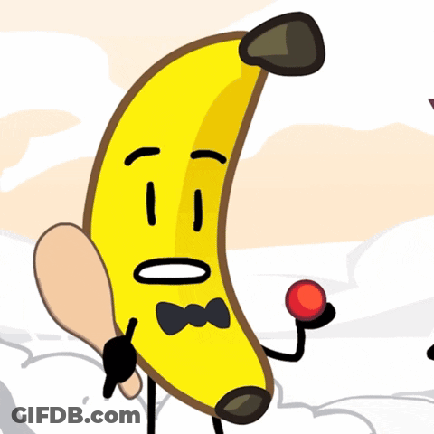 Banana Holding Red Ball GIF