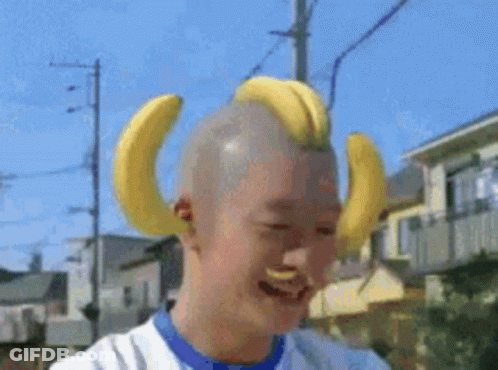 Banana Ice Cream Next To Whipped Cream GIF
