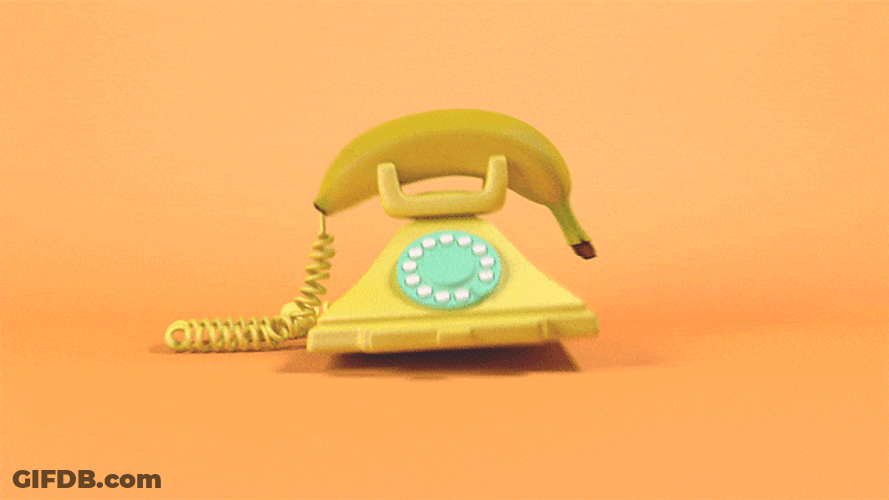 Banana Phone Ringing GIF