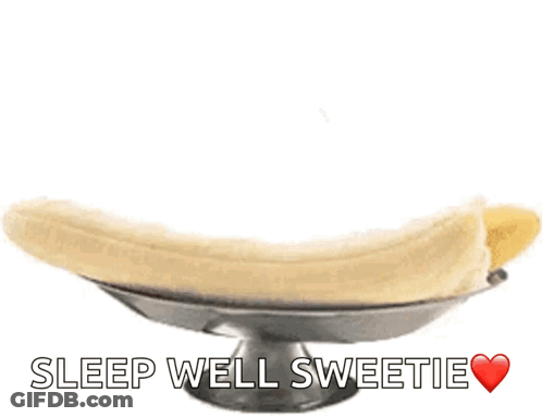 Banana Split Ice Cream Whipped Cream Sleep Well Sweetie GIF