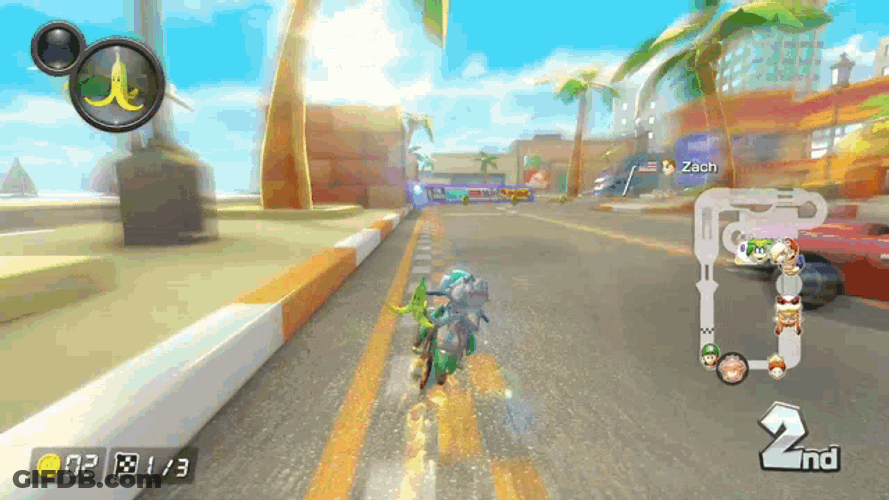 Banana Zach Mk8 GIF