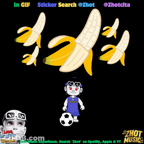 Bananas In GIF Sticker Search @Zhot GIF