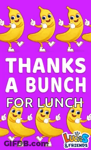Bananas On Purple Background GIF
