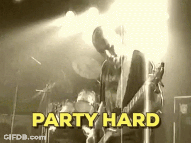 Band Concert Singing And Dancing Party Hard GIF
