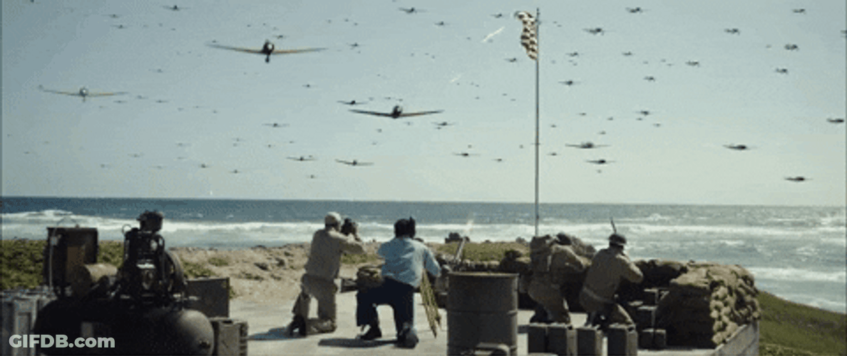 Band Of Brothers Fighting Plane Attacks GIF