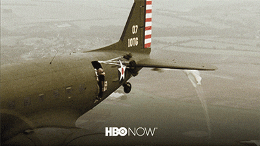 Band Of Brothers Parachute Fall GIF