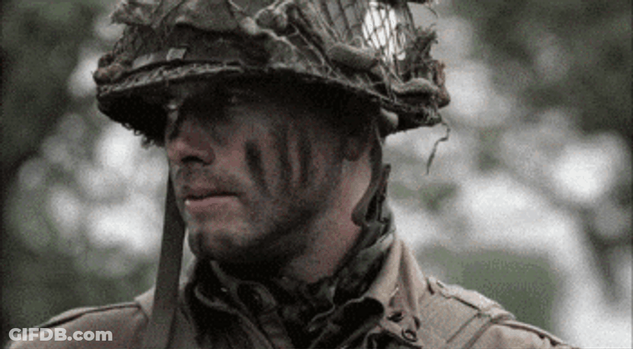 Band Of Brothers Ronald Speirs Smoking Cigarette GIF