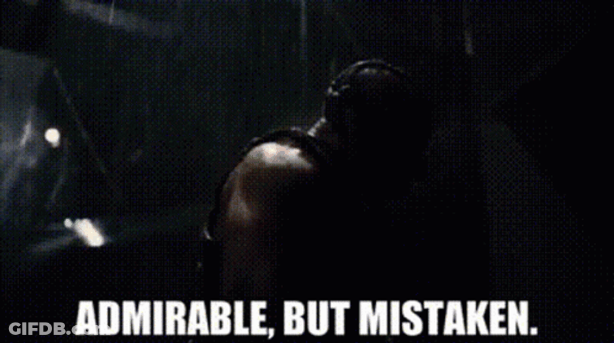 Bane Admirable But Not Mistaken GIF