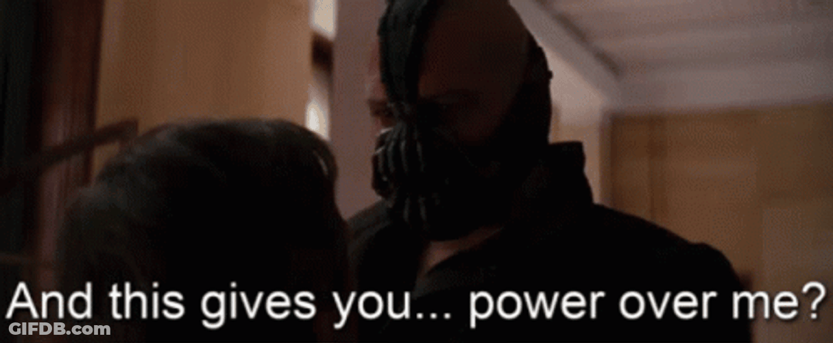 Bane Do You Feel Incharge GIF