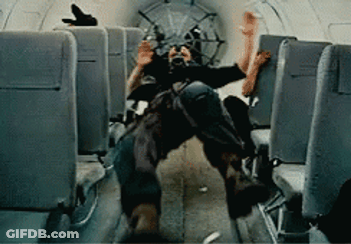 Bane In Crashed Plane GIF