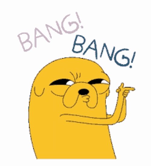 Bang Bang Jake Finger Guns GIF