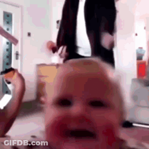 Bang Head Baby Rock And Roll Music GIF