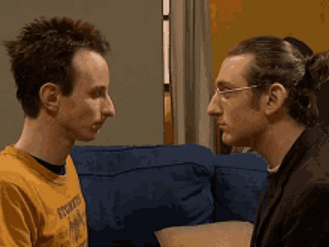 Bang Head Friends Ouch Head Butt GIF