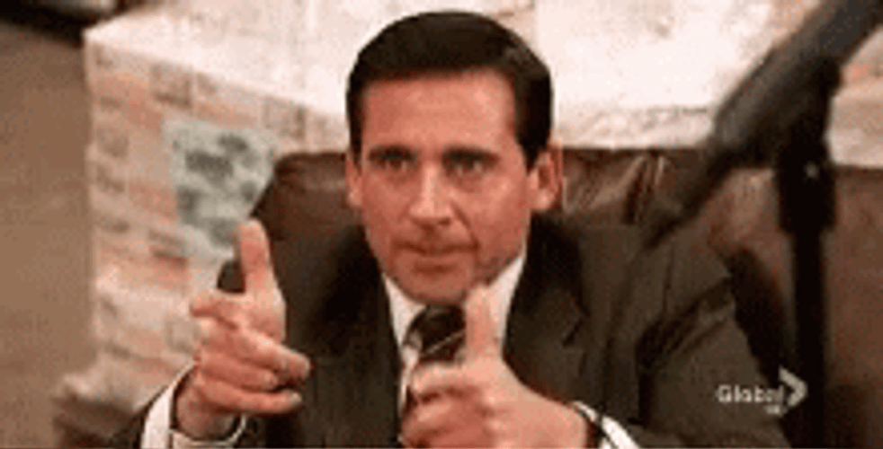 Bang Michael Scott Finger Guns GIF