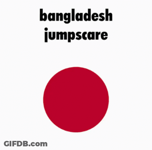 Bangladesh Jumpscare Logo With Red Circle GIF