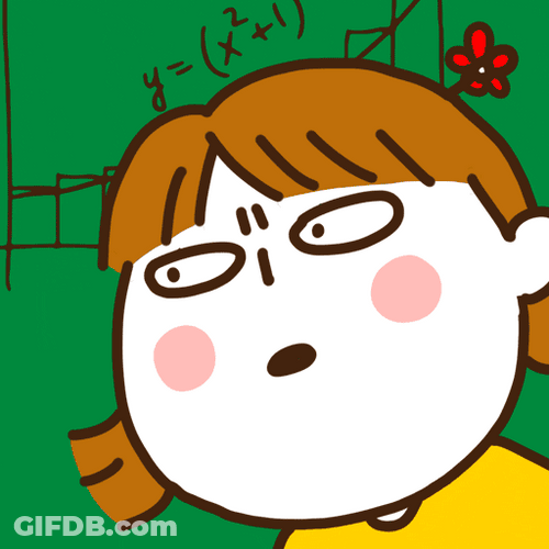 Bangs Short Girl Hangover Math GIF