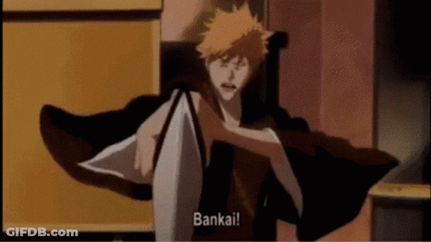 Bankai Bleach Ichigo Kurosaki Anime GIF