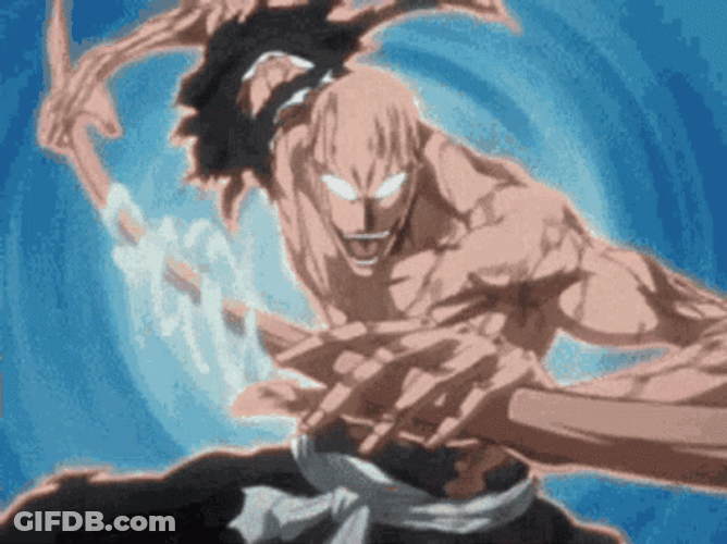 Bankai The Power Ikkaku Anime GIF