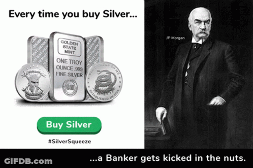 Banker Kicked In The Nuts For Silver GIF
