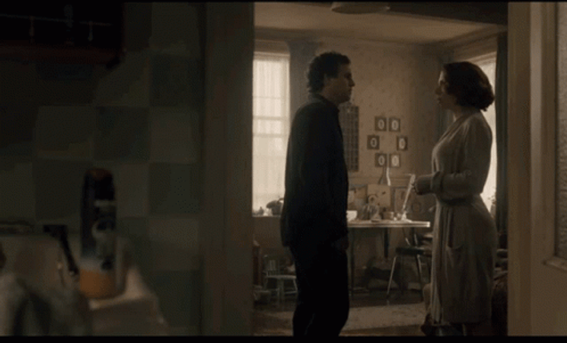 Banner Hulk's Alter Ego Face To Face With Black Widow GIF