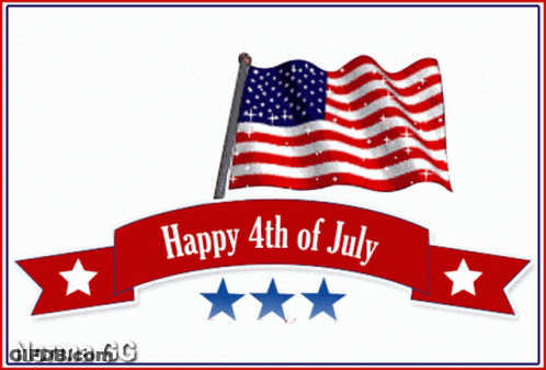 Banner Saying Happy 4Th Of July GIF