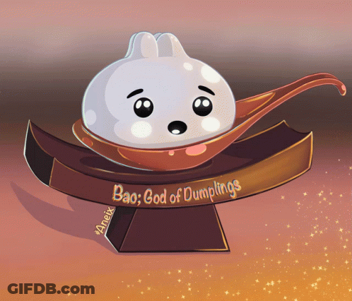Bao God Of Dumplings On Brown Object GIF