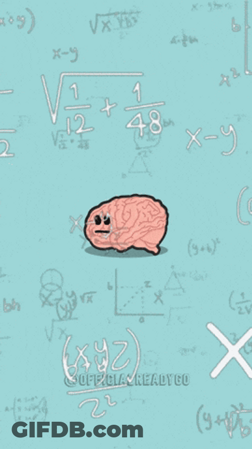 Bar Exam Brain Thinking Of Math Equations GIF