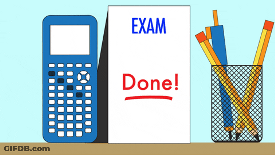 Bar Exam Done Hand Dropping Pencil GIF