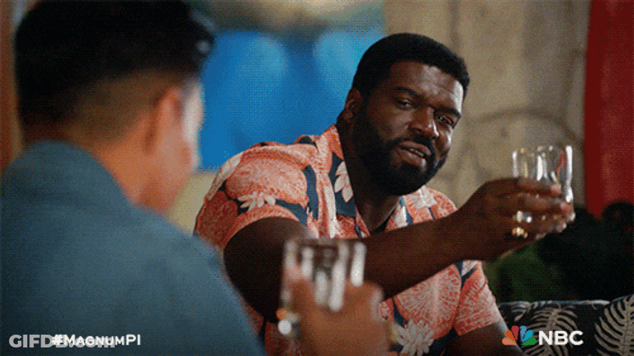Bar Party Cheers Magnum PI GIF