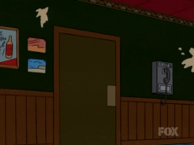 Bar Trouble Homer Simpson Running Away GIF