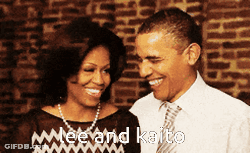 Barack Obama And Michelle Obama Saying Mee And Kaito GIF