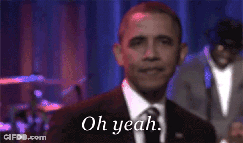 Barack Obama Aww Yeah GIF