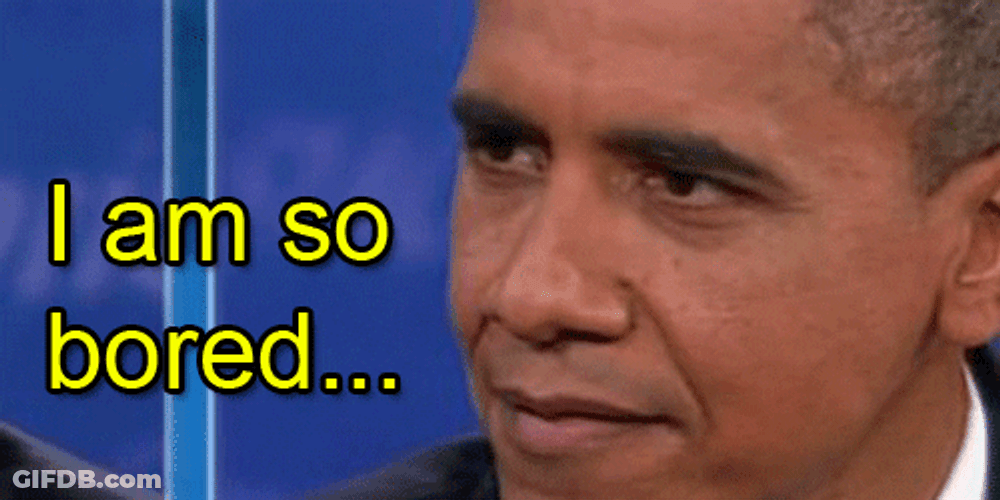 Barack Obama Blinking So Bored GIF